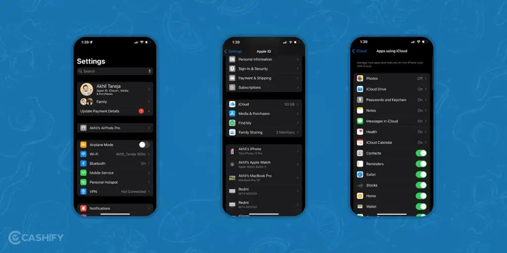 Transferring Contacts Using iCloud Sync