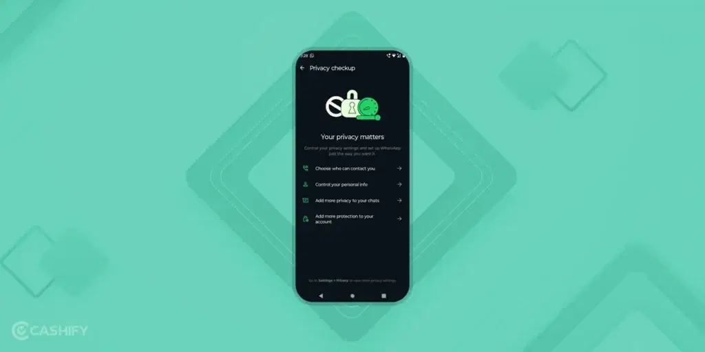 options in privacy checkup