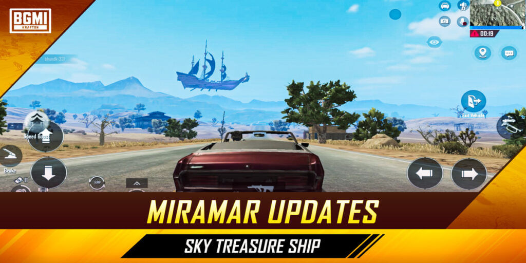 Sky Treasure Ship BGMI 3.1 update