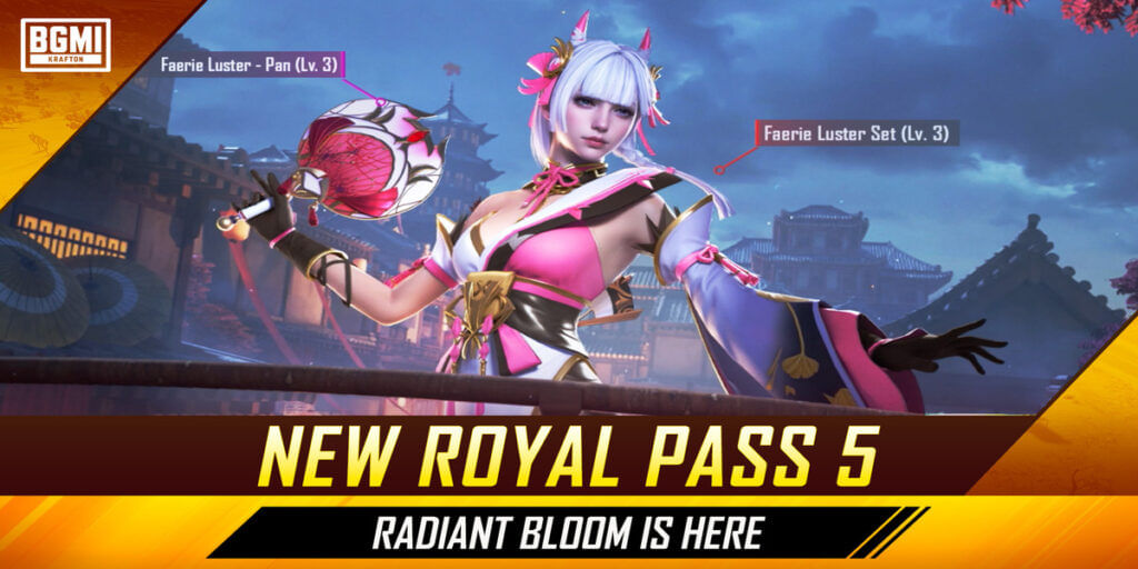 New Royale Pass 5 Radiant Bloom