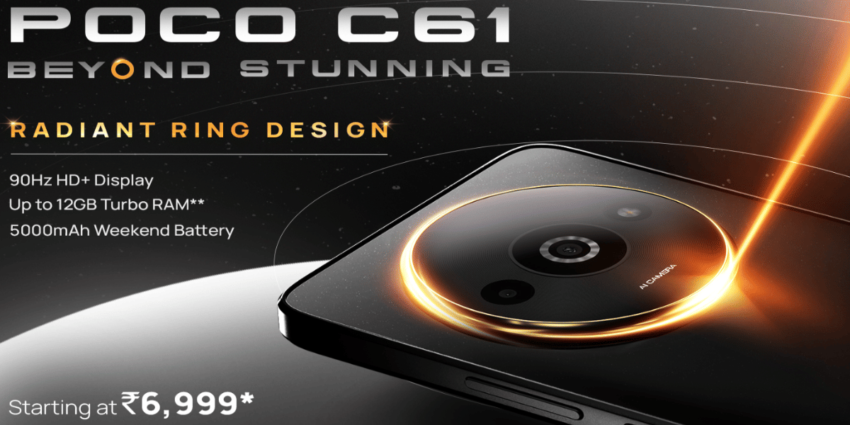 Poco C61 Goes On Sale Starting At An Attractive Price Of Rs.6,999