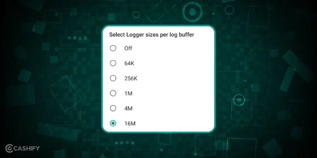Logger Buffer sizes