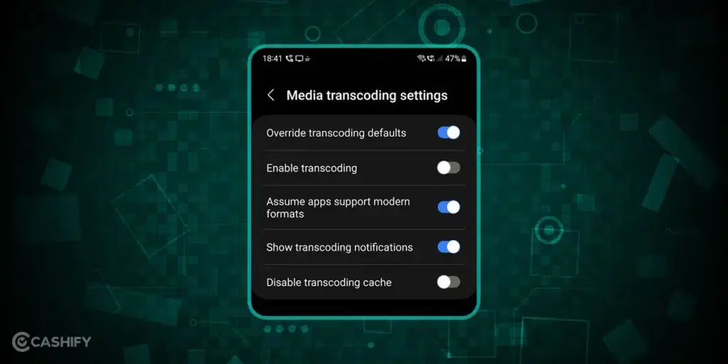 Media Transcoding Settings