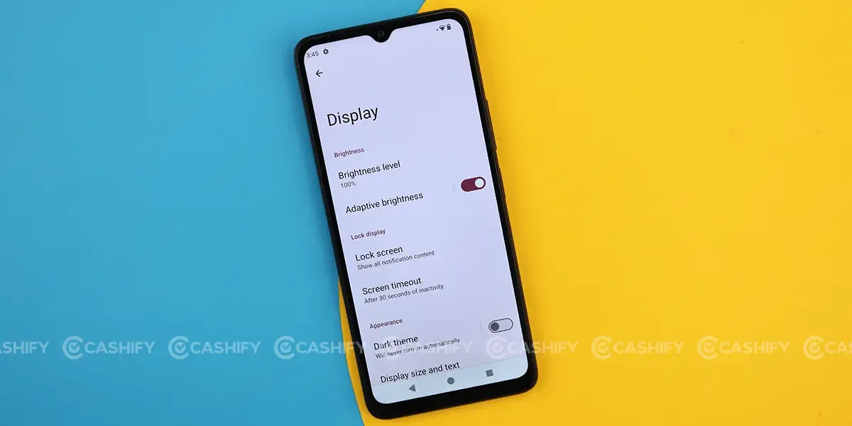 Poco C61 Display Settings