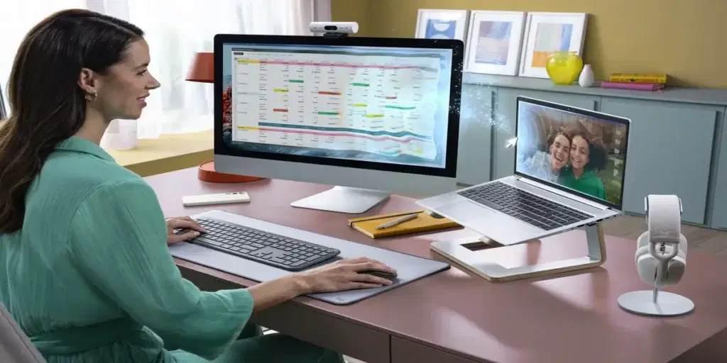 The Logitech Signature Slim Combo offers multi device connectivity.