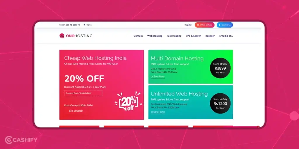 OnoHosting Affordable Web Hosting India