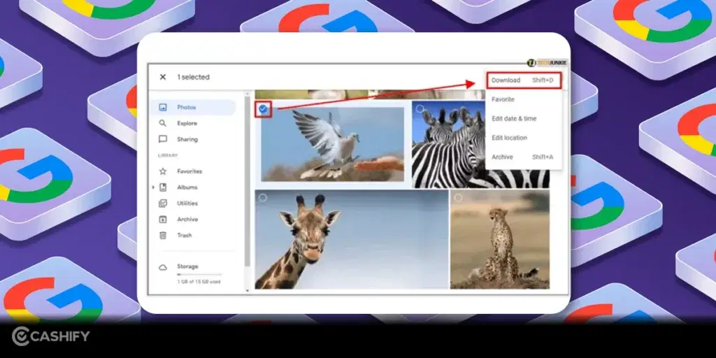 how to download google photos