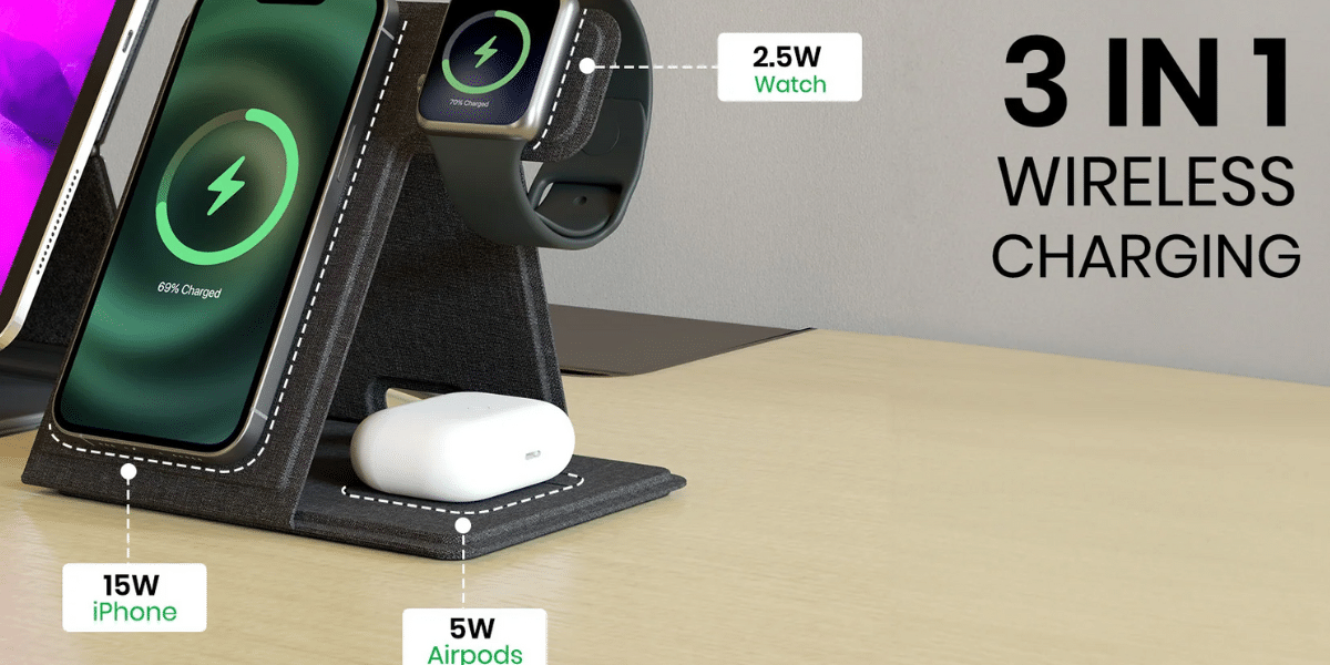 Portronics Freedom Fold 3 Wireless Charger