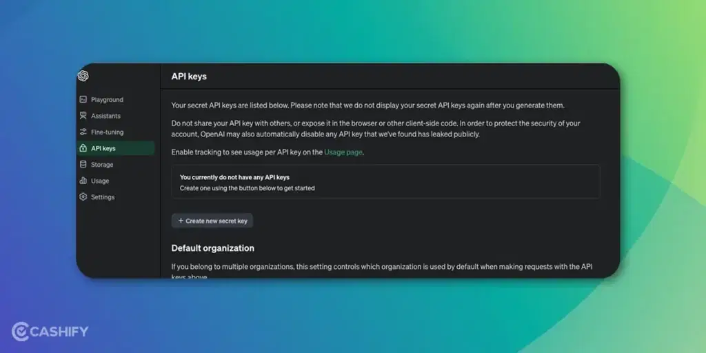 how to use ChatGPT: API keys