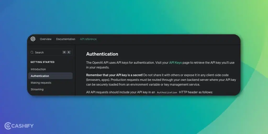 Chatgpt authentication page