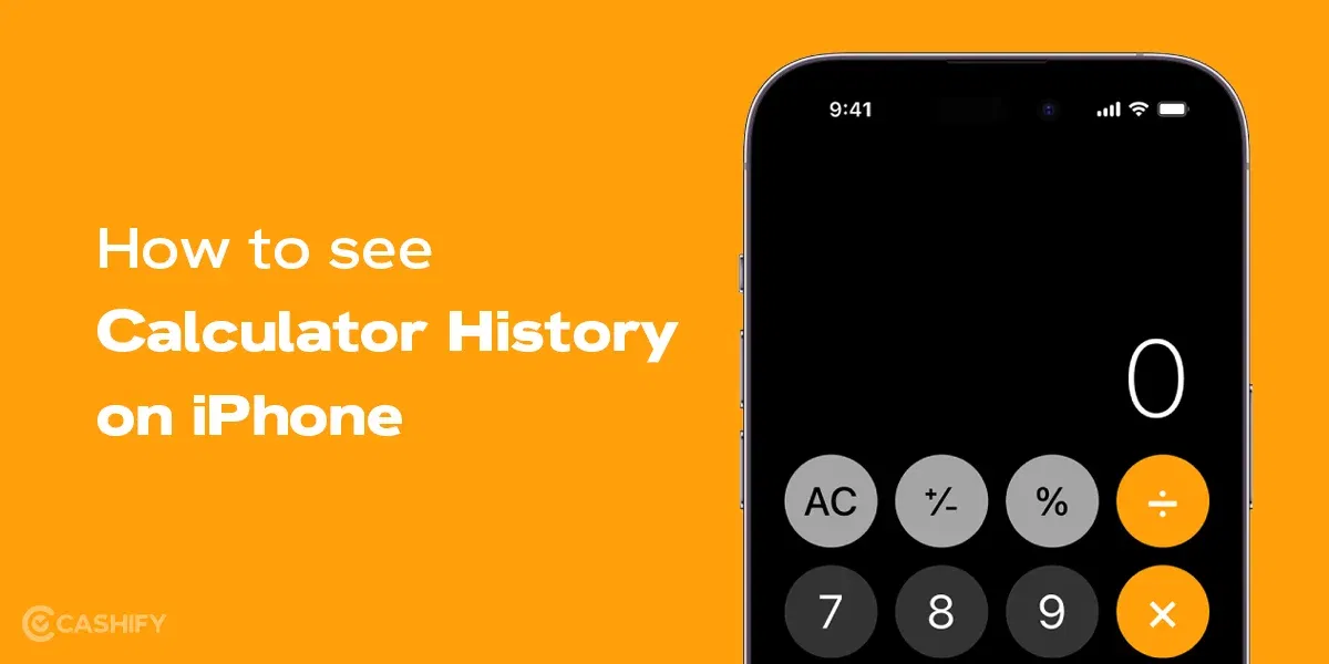 How To See Calculator History On iPhone