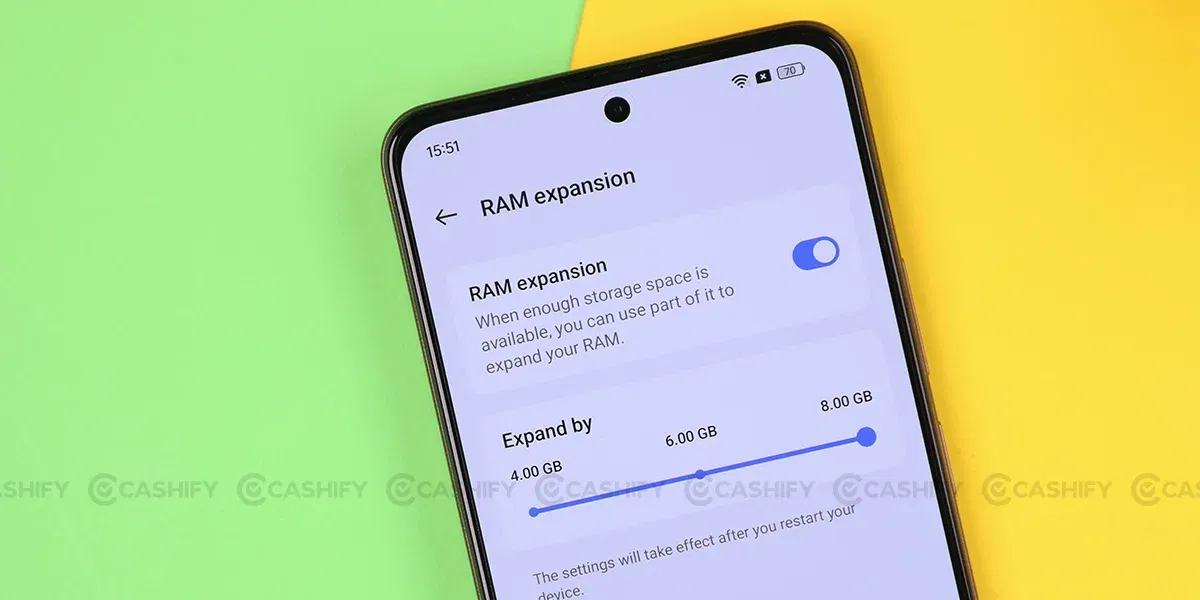 Realme P1 5G RAM Expansion
