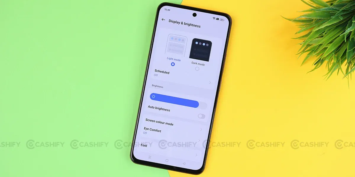 Realme P1 5G Display Settings