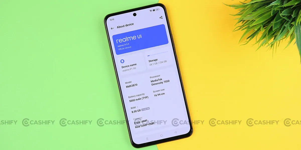 Realme P1 5G Realme UI 5