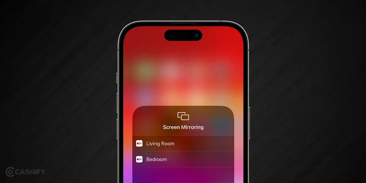 choose screen mirroring device