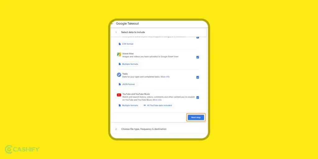 Google Takeout - Step - 1 - 6