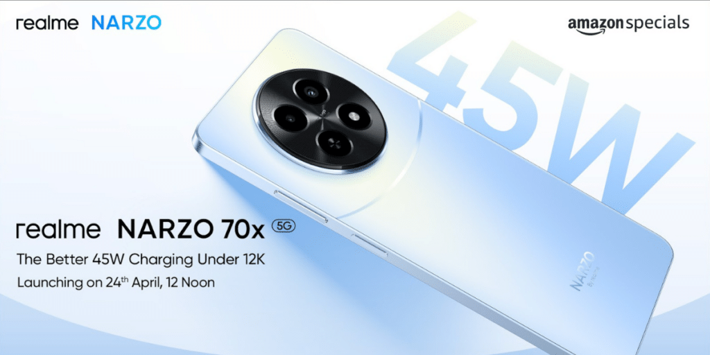 Realme Narzo 70x 5G To Launch On April 24, 2024