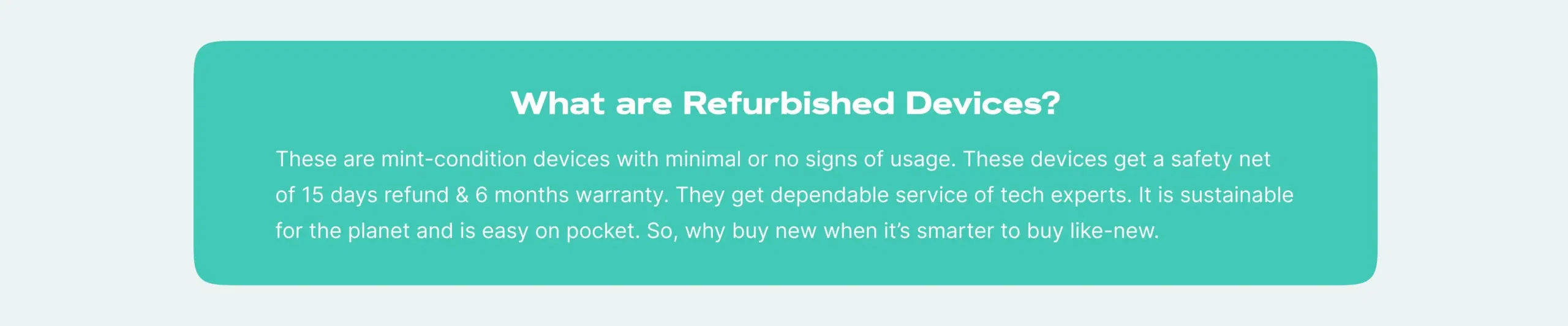 What are refurbished device
