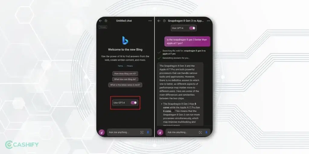 Use ChatGPT 4 using Bing Chat - step -4
