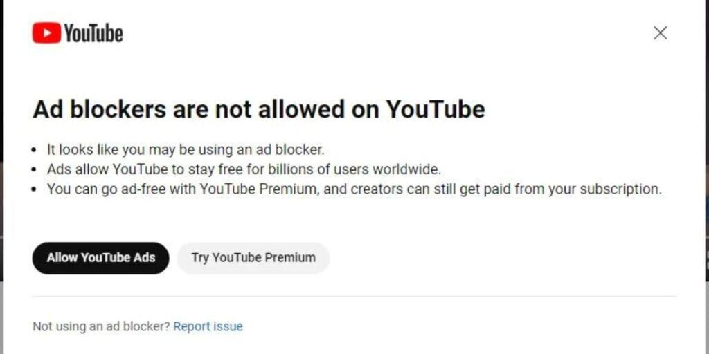 YouTube Crackdown Against Ad-Blocking Apps