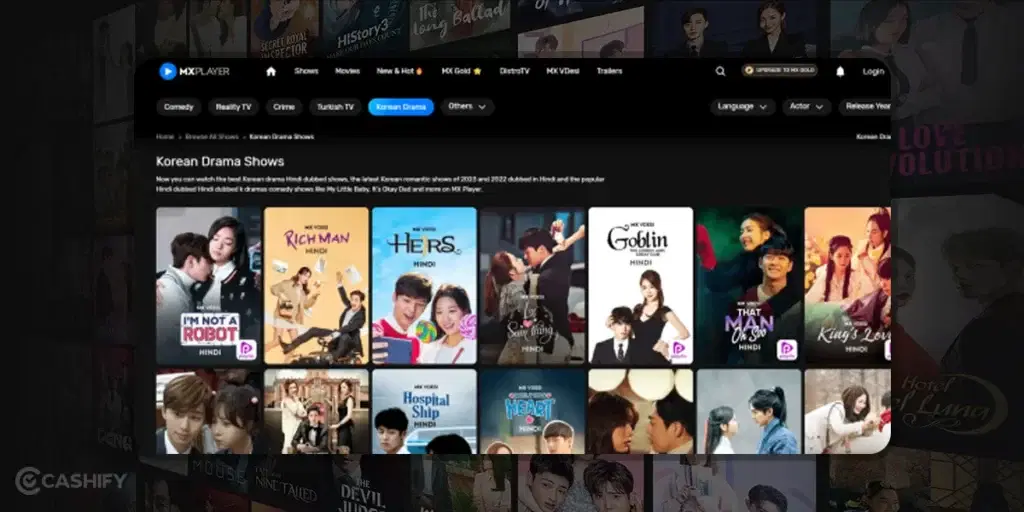 MXPlayer- best app to watch Kdrama