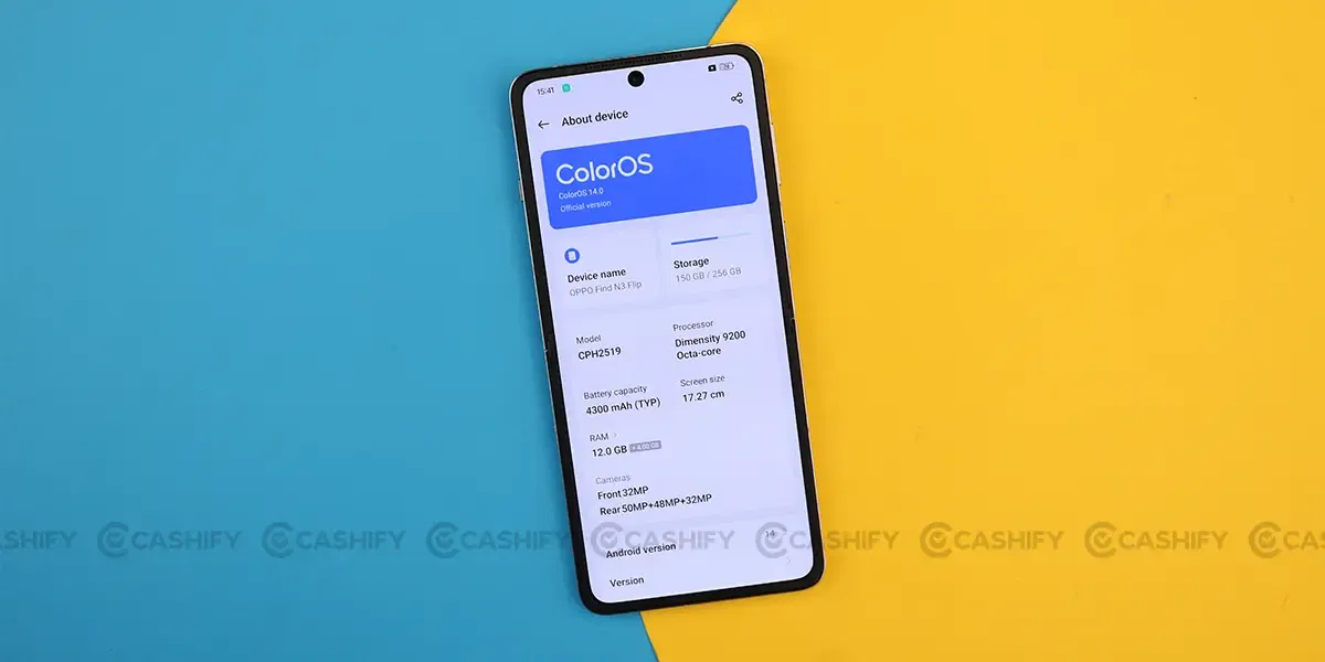 Oppo Find N3 Flip ColorOS