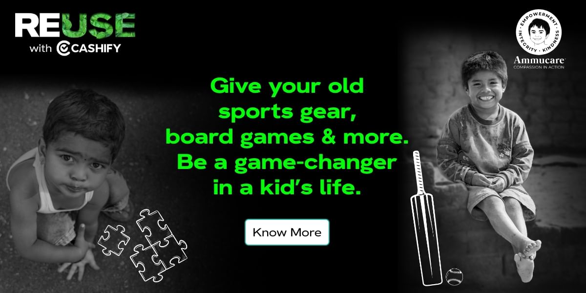 ReUse With Cashify: Be A Game-Changer And Donate Your Old Sports Kit