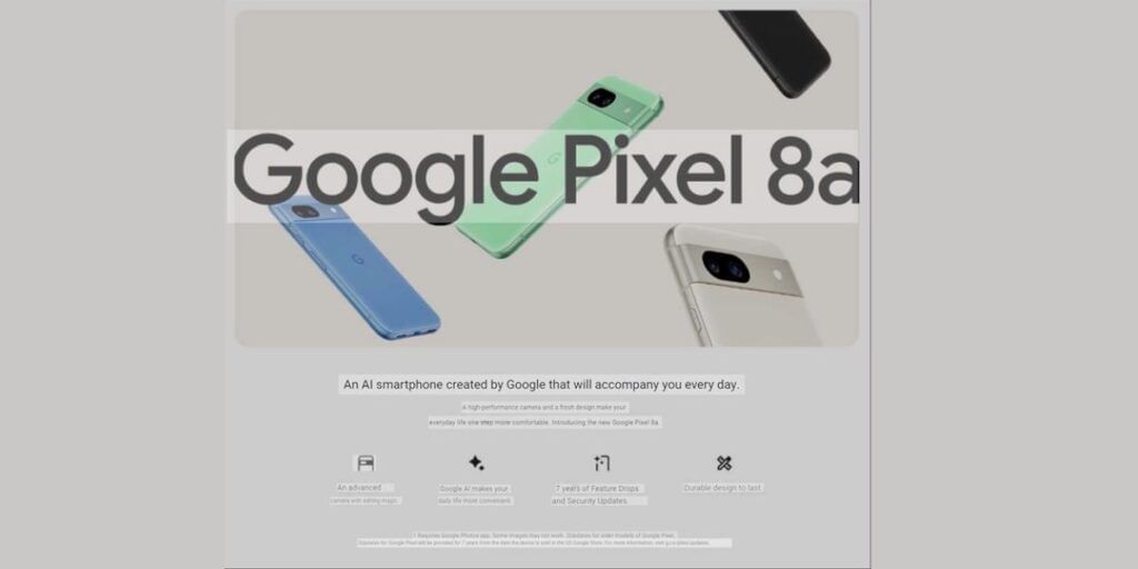 Google Pixel 8a details