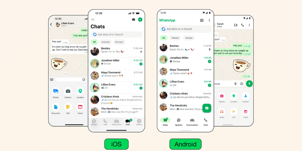 WhatsApp Brings New Design To iOS And Android