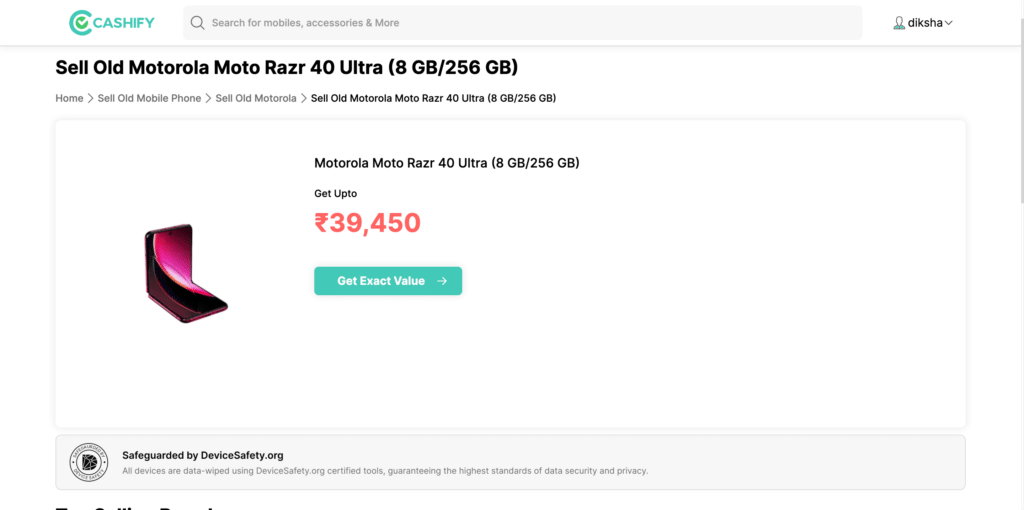 how to sell Moto Razr 40 Ultra
