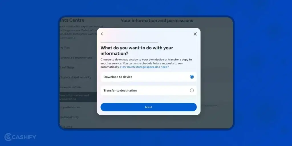 Download Facebook Backup