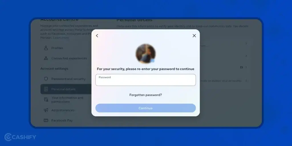 Final step for Facebook Account Deletion