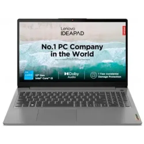Lenovo Ideapad Slim 3i 15IAU7 82RK00WYIN Core i3 12th Gen 8 GB 512 GB SSD Windows 11 Front
