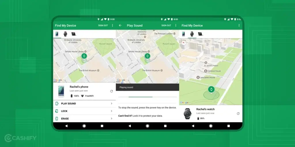 how to find a stolen phone- google find my device