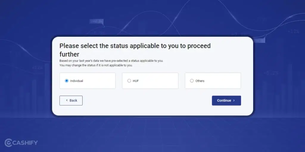 select ITR Status