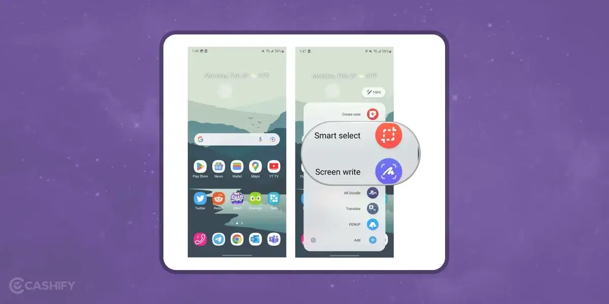 How To Take Screenshots On Samsung Galaxy S23 series using S Pen