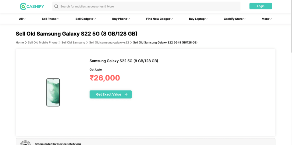 resale value of Samsung phones