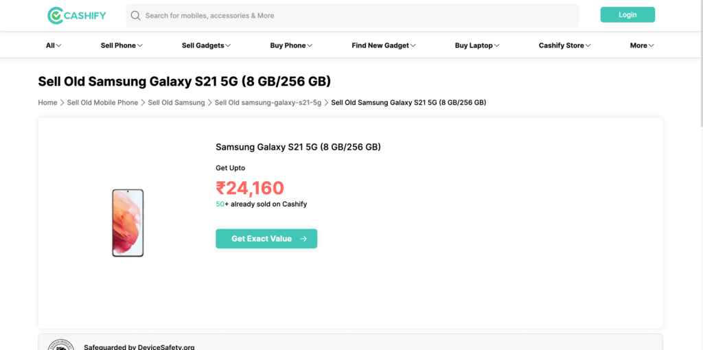 sell samsung S21