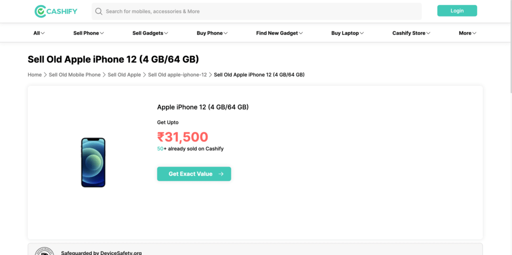 sell Apple iPhone 12 on Cashify