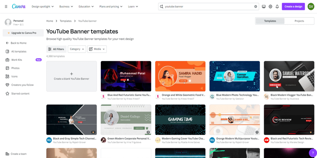 how to create youtube banner image