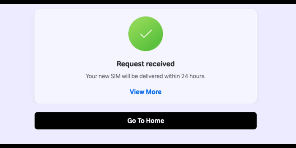 Request recieved for Airtel NEW SIM card connection