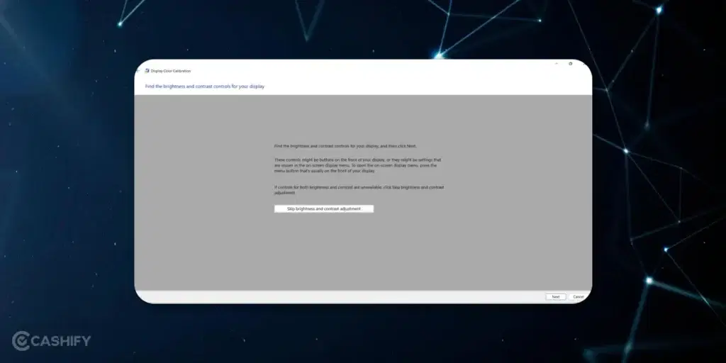 Screen Calibration - step -5