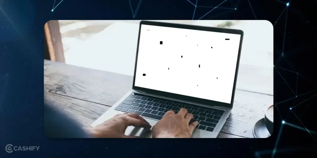 black spot on a laptop screen