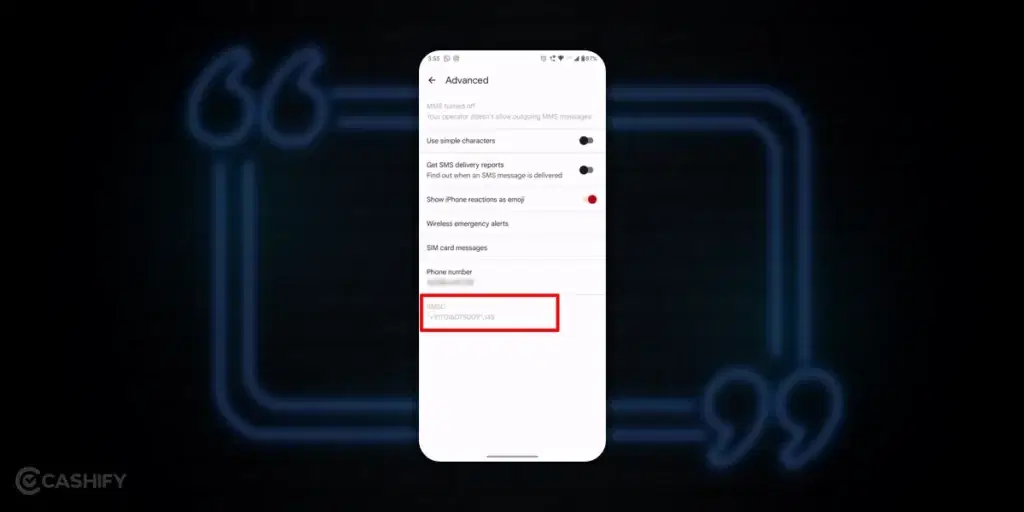 Find Message Center Number - step -4