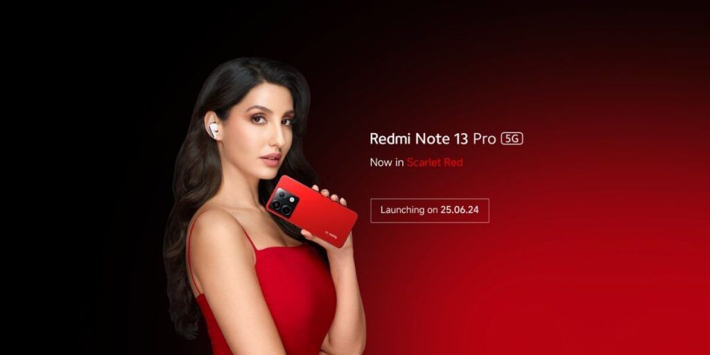 Redmi Note 13 Pro 5G To Launch In Scarlet Red Tommorow