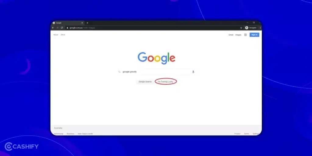 Google Gravity - step -4
