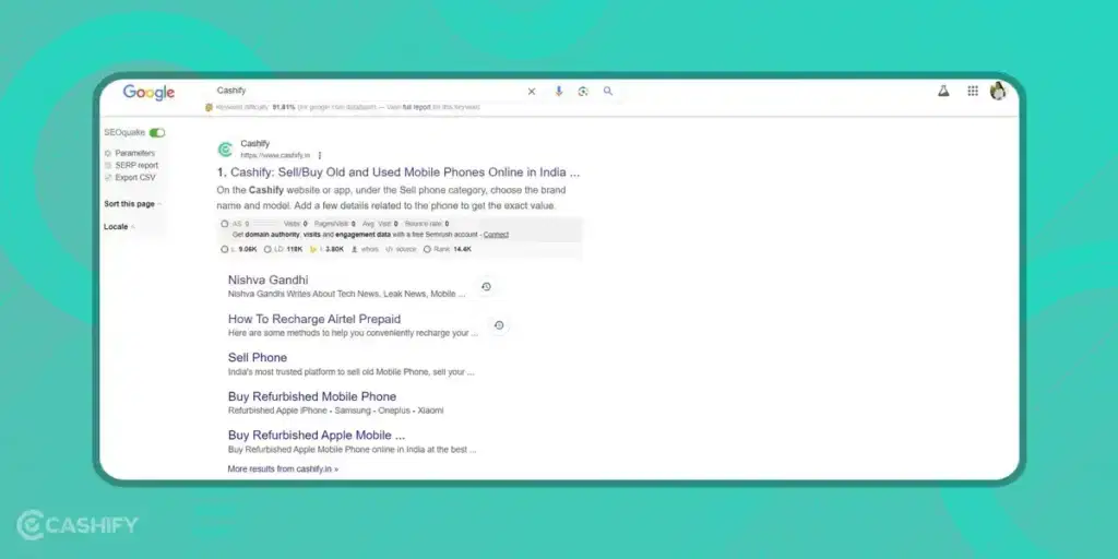 Search results