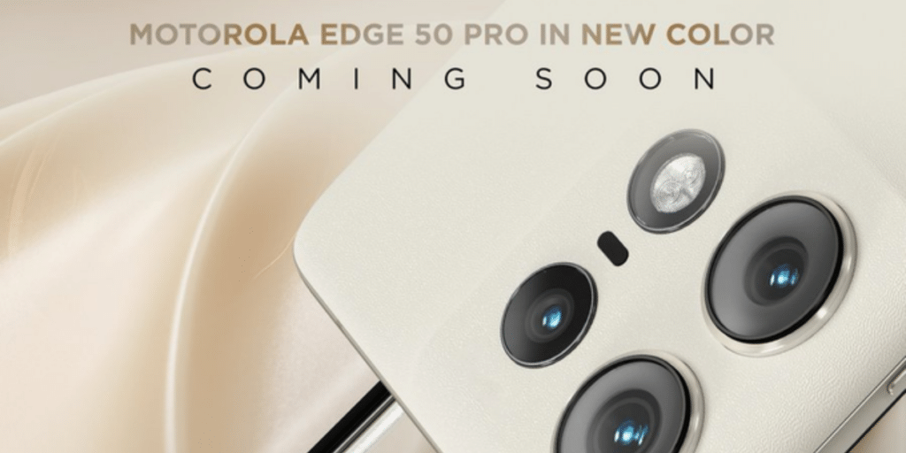 Motorola Edge 50 Pro in Vanilla Cream colour, launching in India
