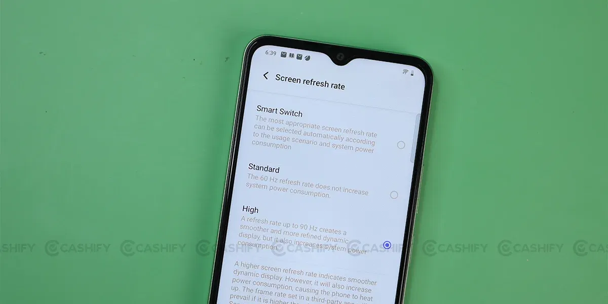 Vivo T3 Lite 5G Refresh Rate