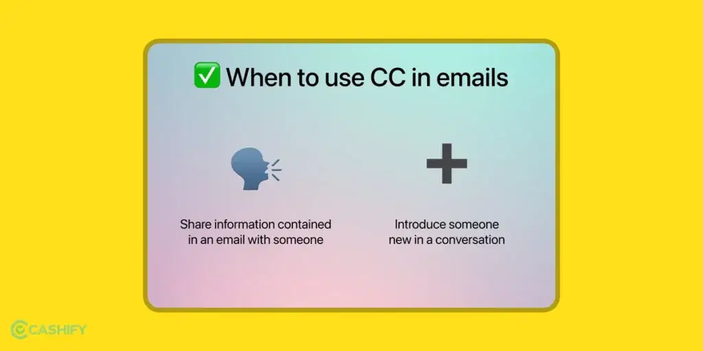 When Should You Use CC - step -1